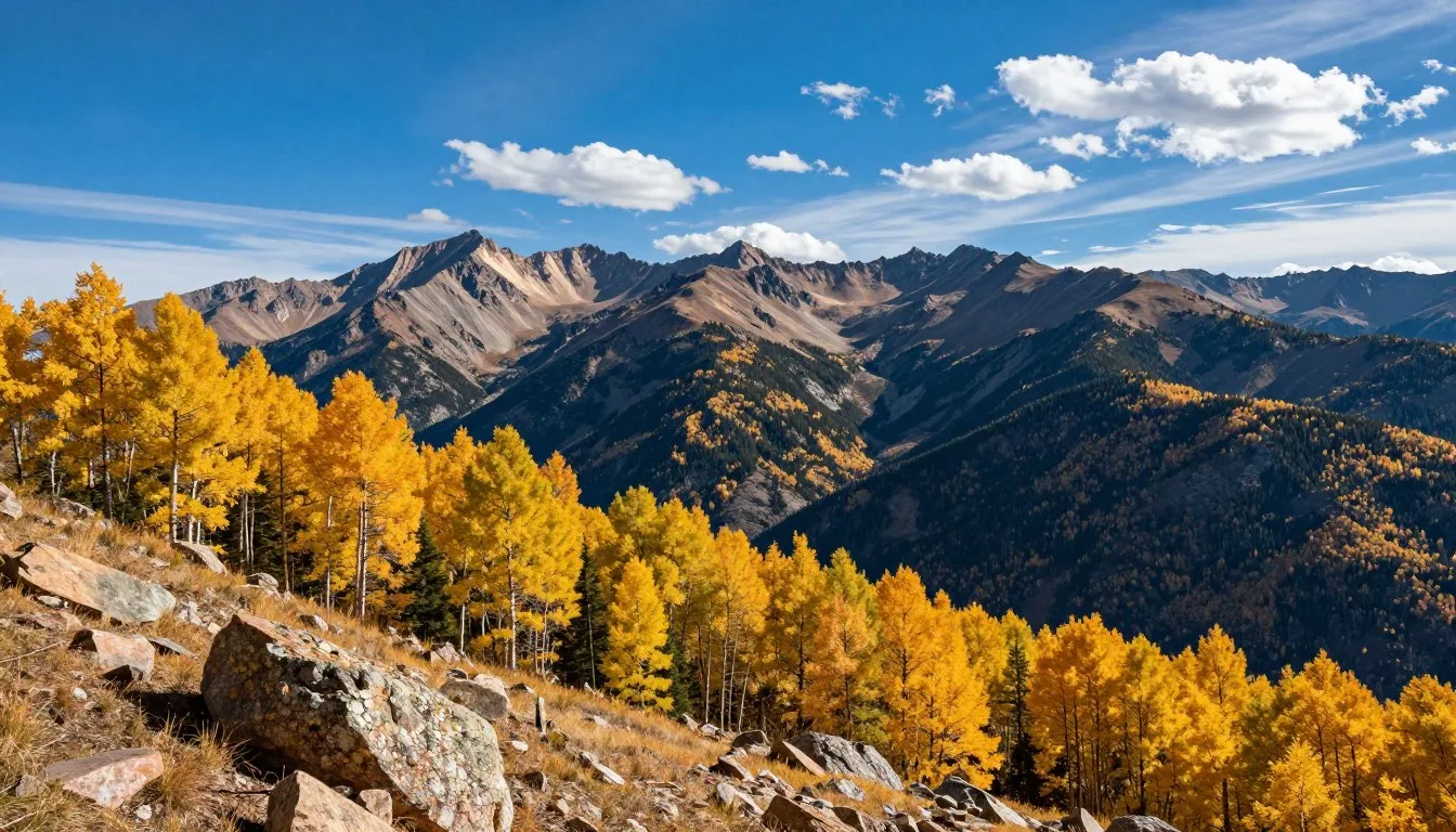 Mount-Princeton-Scenic-Overlook-Colorado-summit-view-with-golden-autumn-aspens-and-Collegiate Mount Princeton Scenic Overlook Colorado summit view with golden autumn aspens and Collegiate Peaks