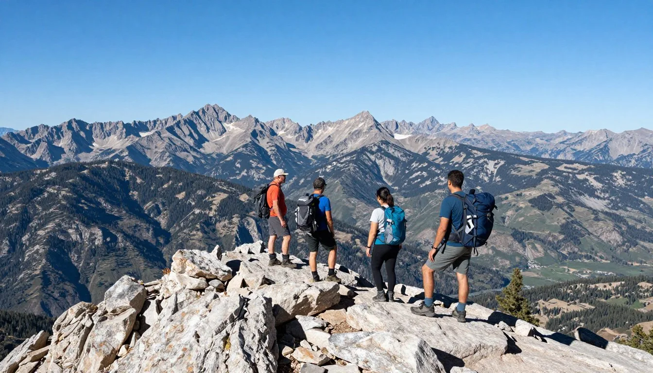 Mount-Rose-Nevada-summit-with-hikers-enjoying-panoramic-mountain-views Mount Rose Nevada summit with hikers enjoying panoramic mountain views