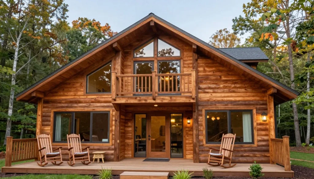 Mountain cabin rental with scenic Smoky Mountains view