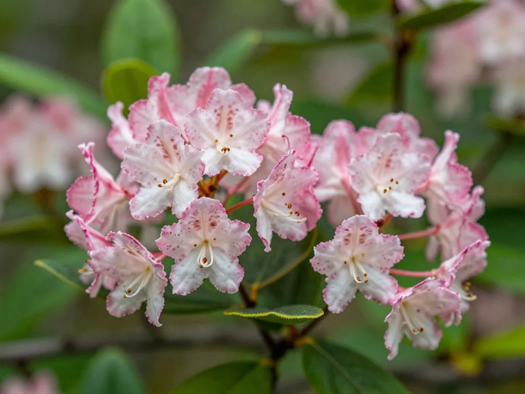 Mountain laurel blooming in Smoky Mountains forest