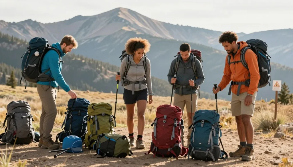 Mountain safety preparation for hiking near Ouray Colorado Mountain safety preparation for hiking near Ouray Colorado