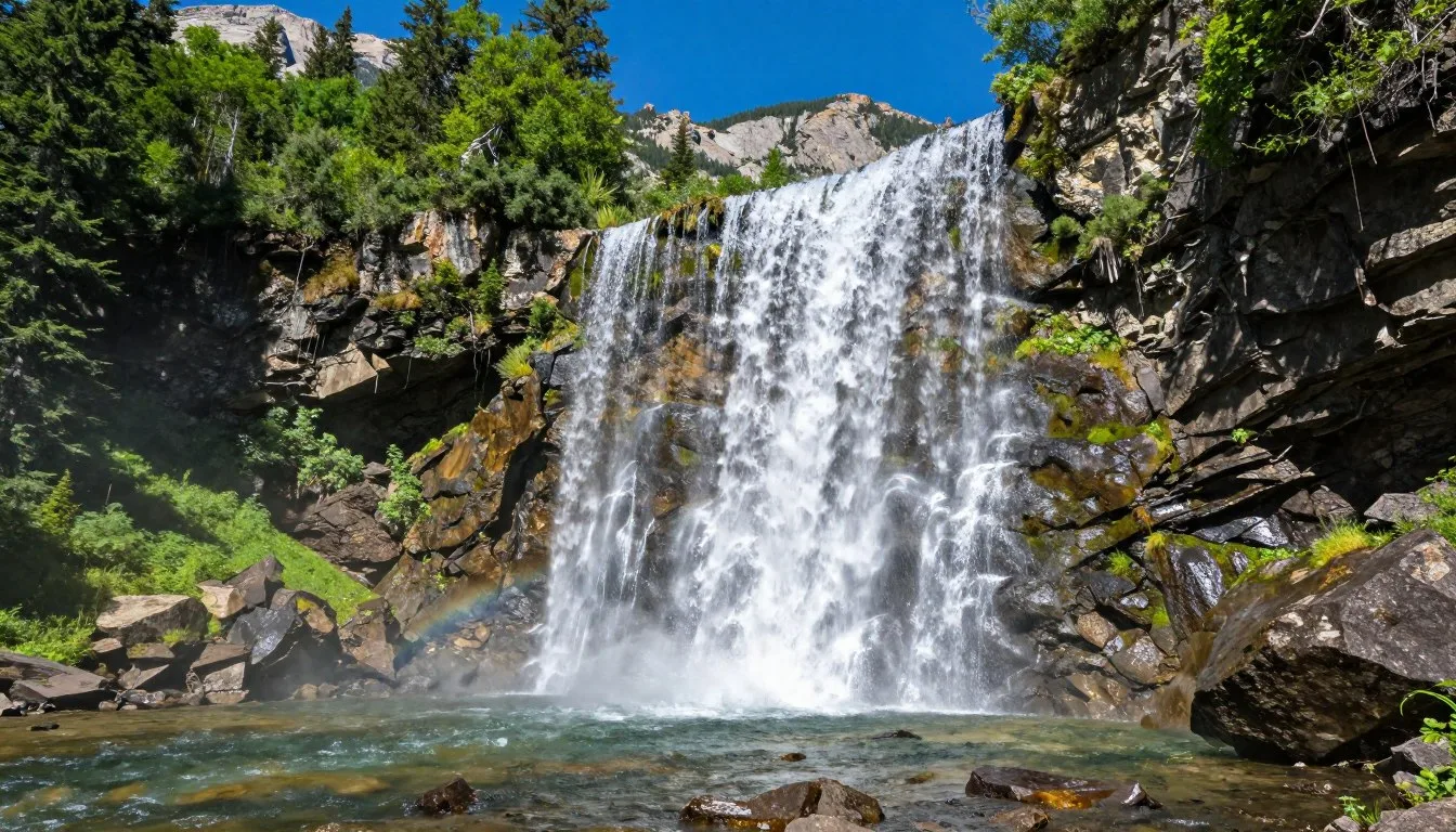 Mystic-Falls-waterfall-cascading-through-rocky-terrain-in-Colorado-wilderness Mystic Falls waterfall cascading through rocky terrain in Colorado wilderness