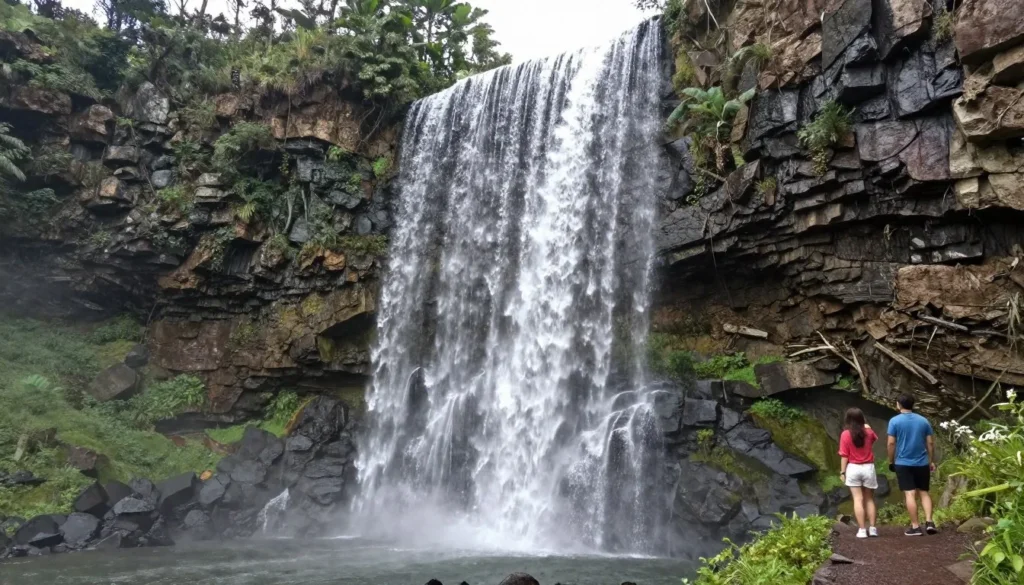 North Clear Creek Falls waterfall flowing over volcanic rock in Colorado North Clear Creek Falls waterfall flowing over volcanic rock in Colorado