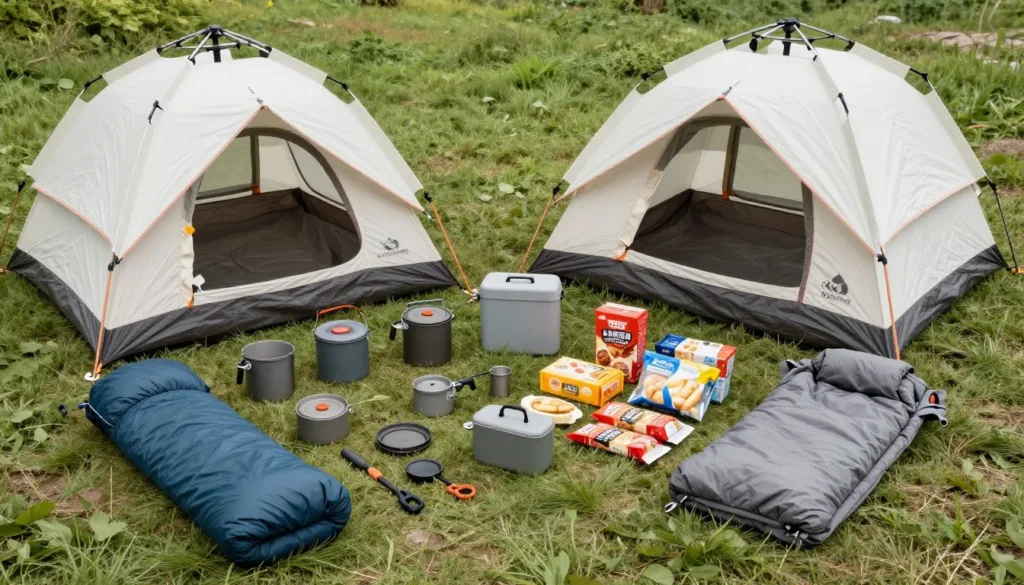 Organized camping gear and supplies for budget travel Organized camping gear and supplies for budget travel