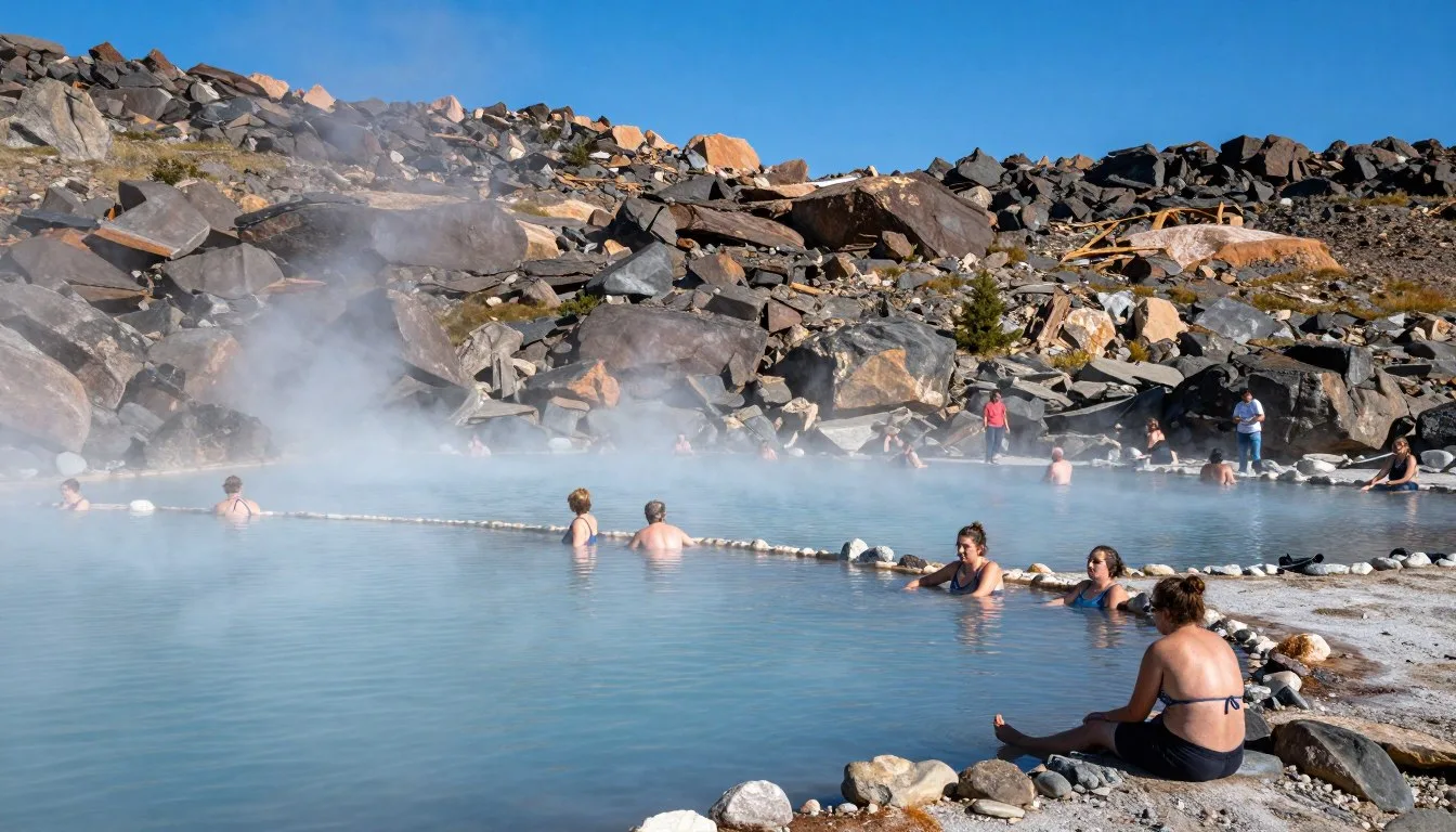Orvis Hot Springs Colorado natural pools surrounded by San Juan Mountains landscape