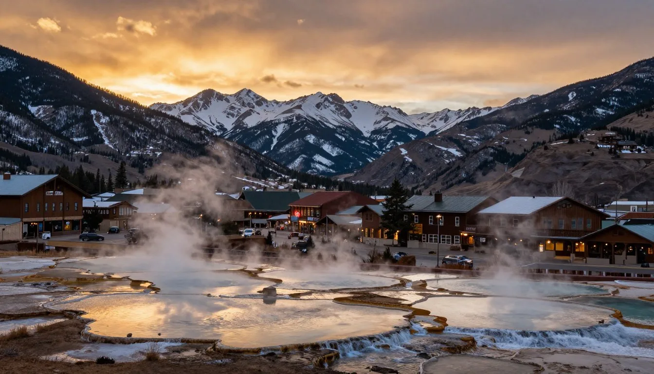 Ouray-Hot-Springs-Colorado-nestled-in-San-Juan-Mountains-valley-with-steaming-geothermal-pools Ouray Hot Springs Colorado nestled in San Juan Mountains valley with steaming geothermal pools