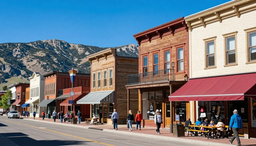 Park City Main Street with historic buildings and mountain town atmosphere