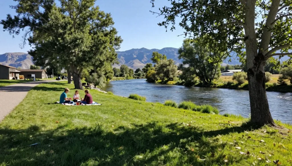 Peaceful picnic spot along the Truckee River at McCarran Ranch Preserve Peaceful picnic spot along the Truckee River at McCarran Ranch Preserve