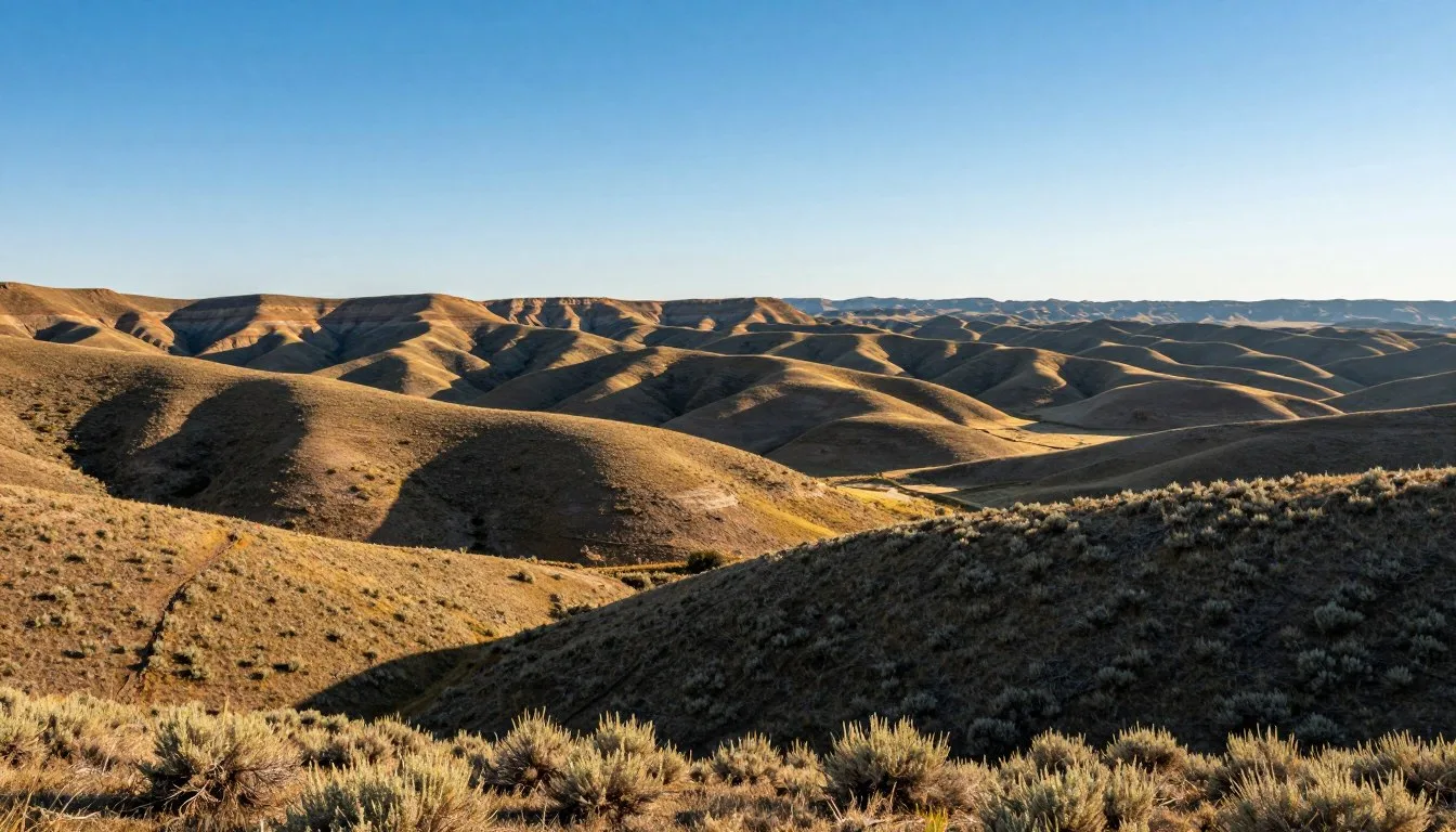 Piceance Basin Uplands Colorado landscape with rolling hills and sagebrush