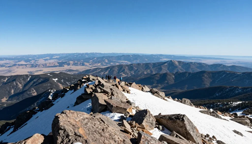 Pikes Peak summit views across Colorado