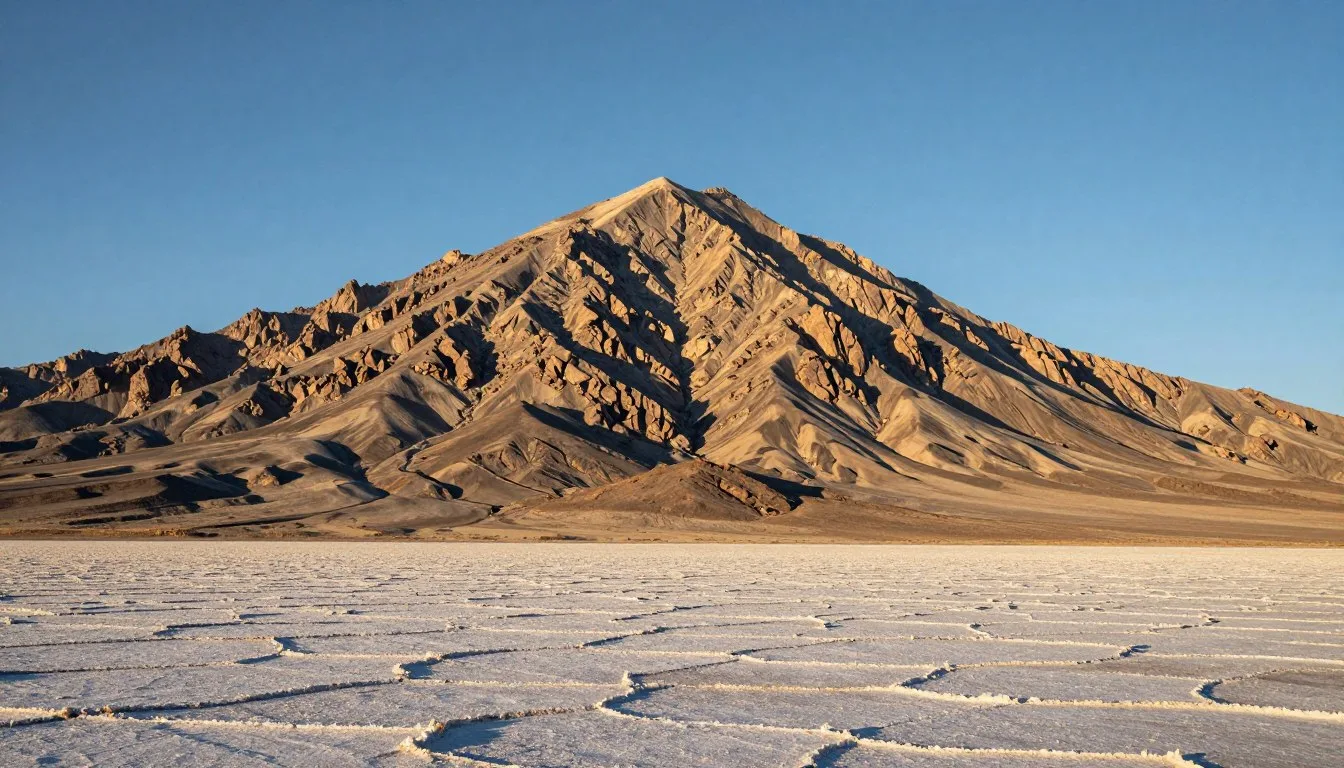 Pilot Peak Nevada rising above the Great Salt Lake Desert with dramatic rocky summit