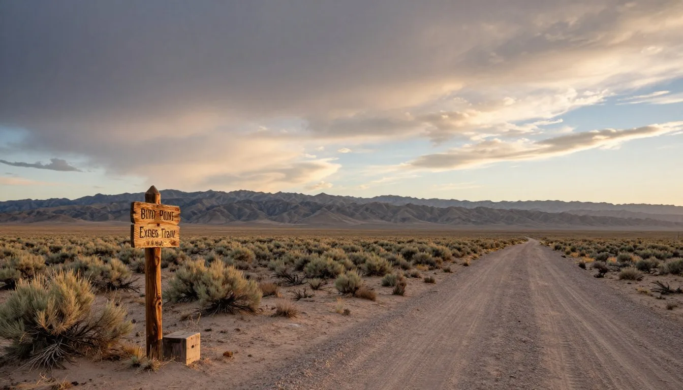 Pony Express Backcountry Trail Routes Nevada desert landscape with historic markers