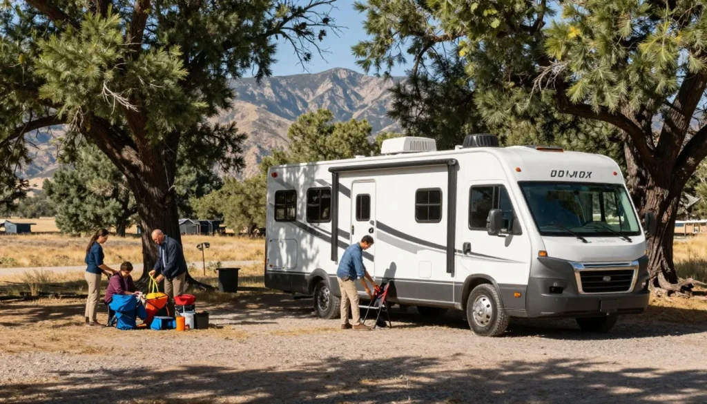 RV camping at Mancos State Park campground
