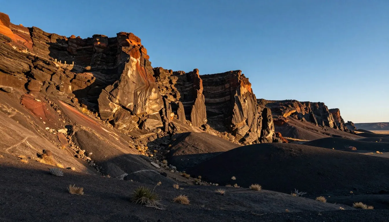 Raton Mesa Raton Formation Colorado travel guide showing dramatic volcanic rock formations and mesa landscape