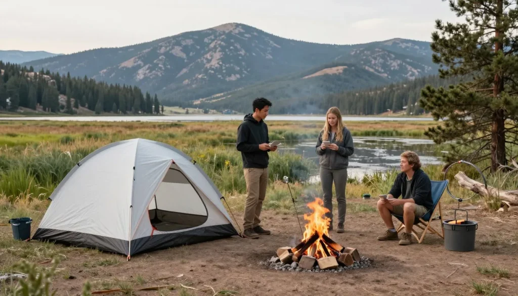 Responsible camping at San Luis Lakes Responsible camping at San Luis Lakes