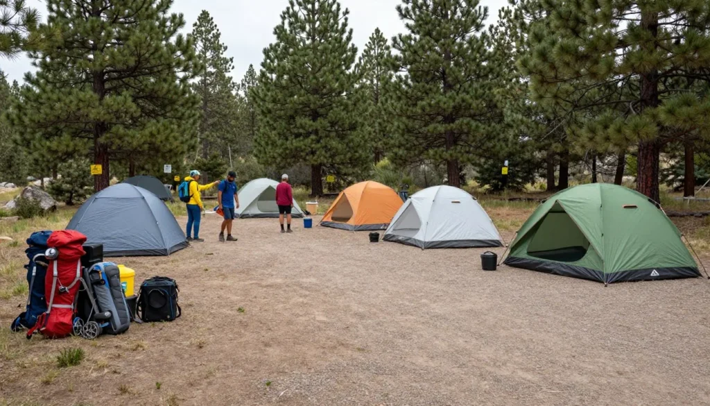 Responsible camping practices at Mancos State Park
