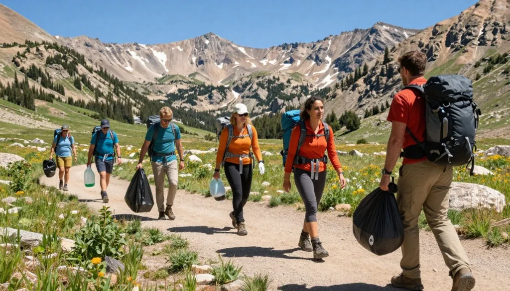 Responsible hiking practices at Monarch Pass Colorado