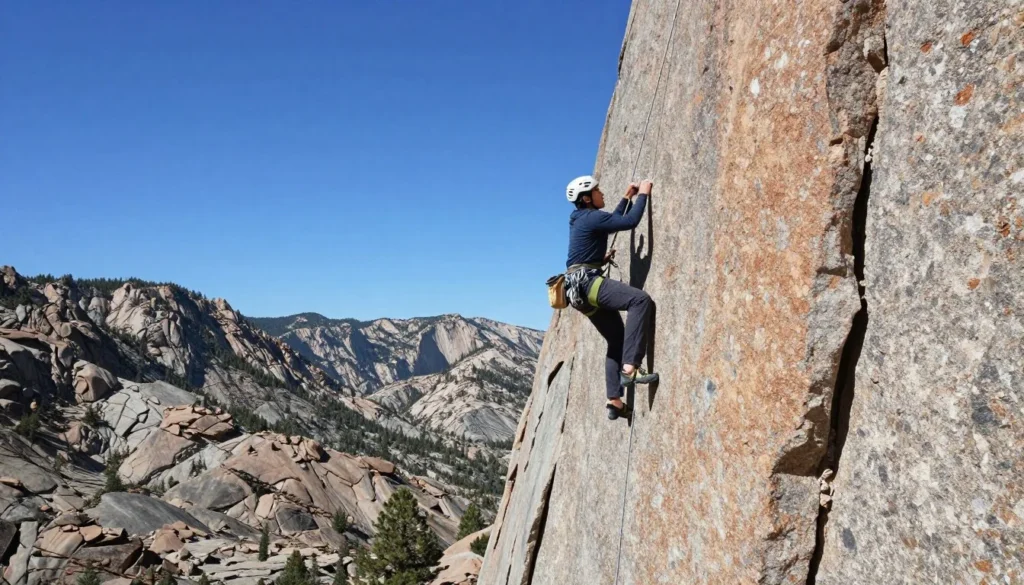 Rock climbing on granite peaks in Humboldt-Toiyabe National Forest Rock climbing on granite peaks in Humboldt-Toiyabe National Forest