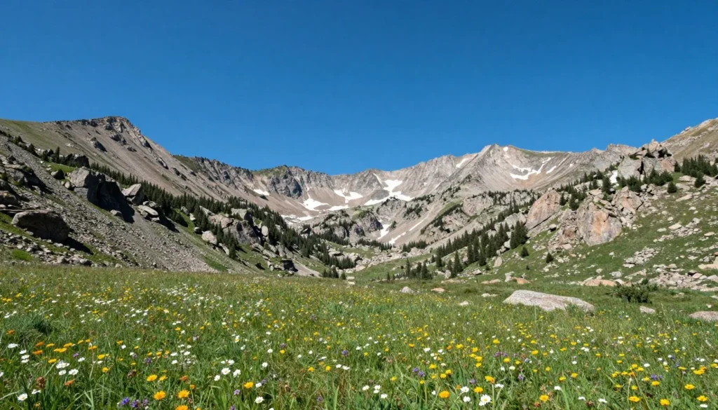 Rocky Mountain National Park landscape near St Vrain Creek