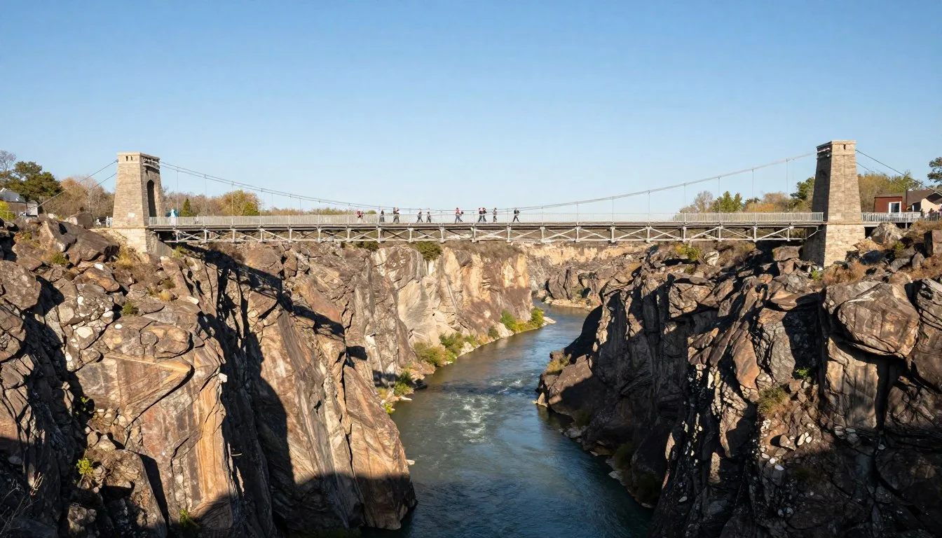 Royal-Gorge-Bridge-spanning-across-the-dramatic-canyon-with-Arkansas-River-below-in-Colorado Royal Gorge Bridge spanning across the dramatic canyon with Arkansas River below in Colorado