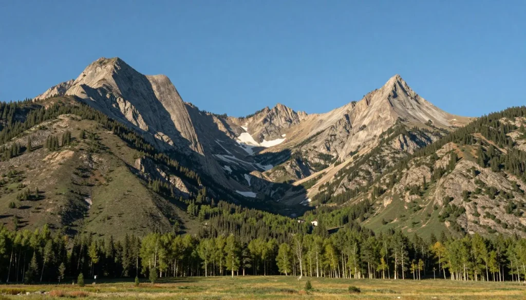 Ruby Mountains vista with granite peaks and valley landscape
