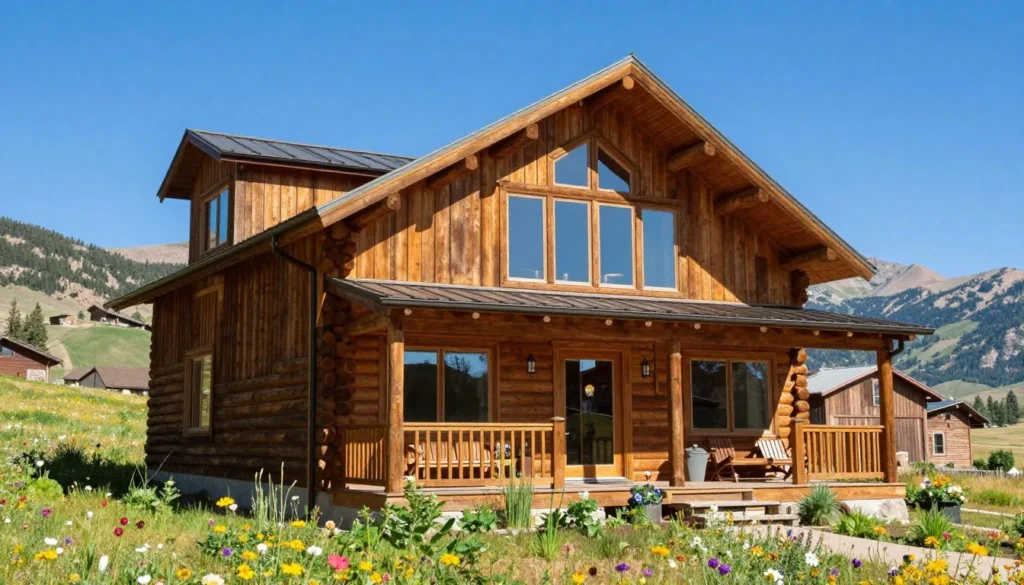 Rustic mountain cabin accommodation near Mount Oxford with mountain views