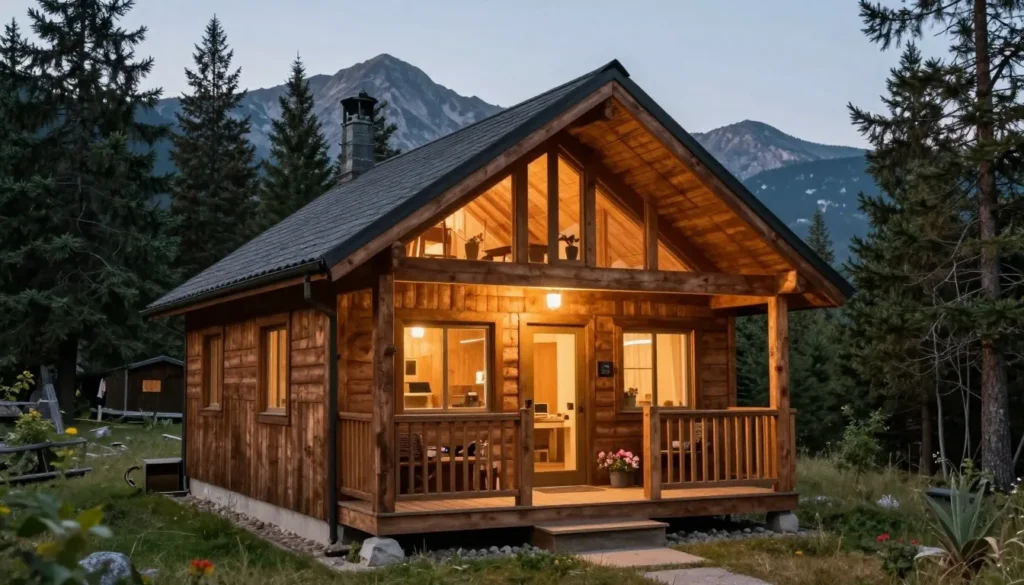 Rustic mountain cabin near La Garita Caldera with forest surroundings Rustic mountain cabin near La Garita Caldera with forest surroundings