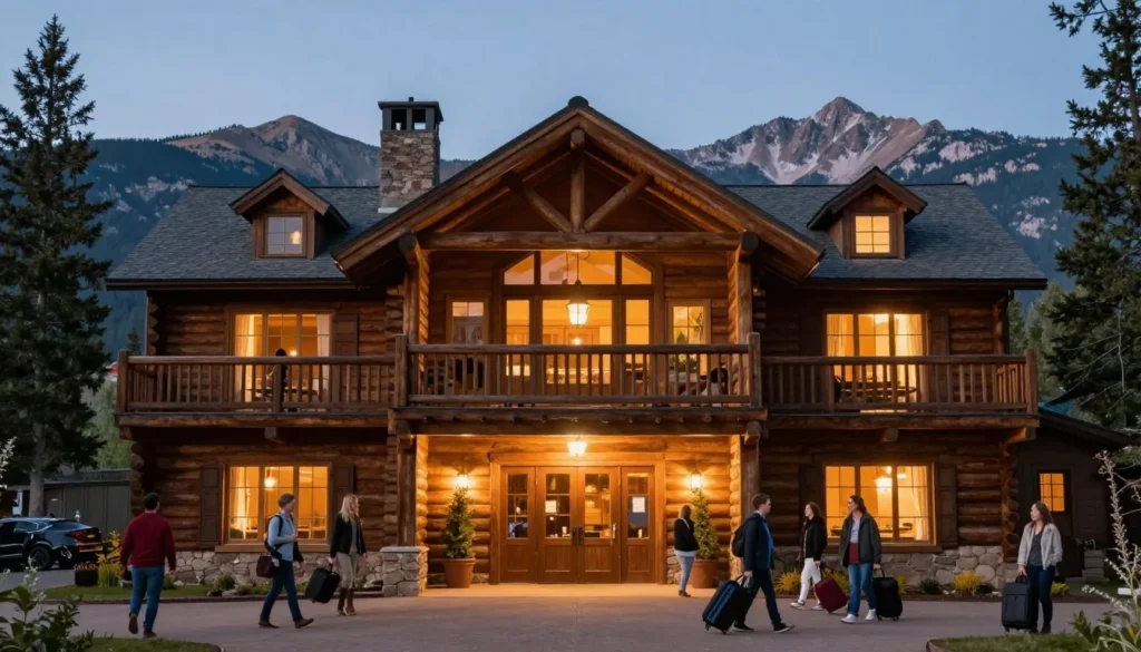 Rustic mountain lodge accommodation in Colorado high country