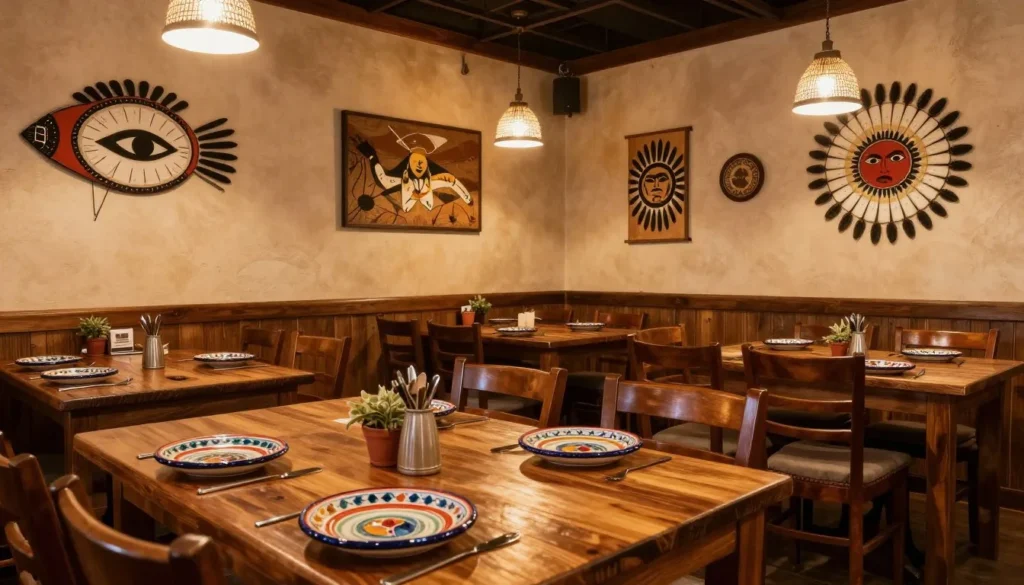 Rustic restaurant interior with southwestern cuisine in Utah Rustic restaurant interior with southwestern cuisine in Utah