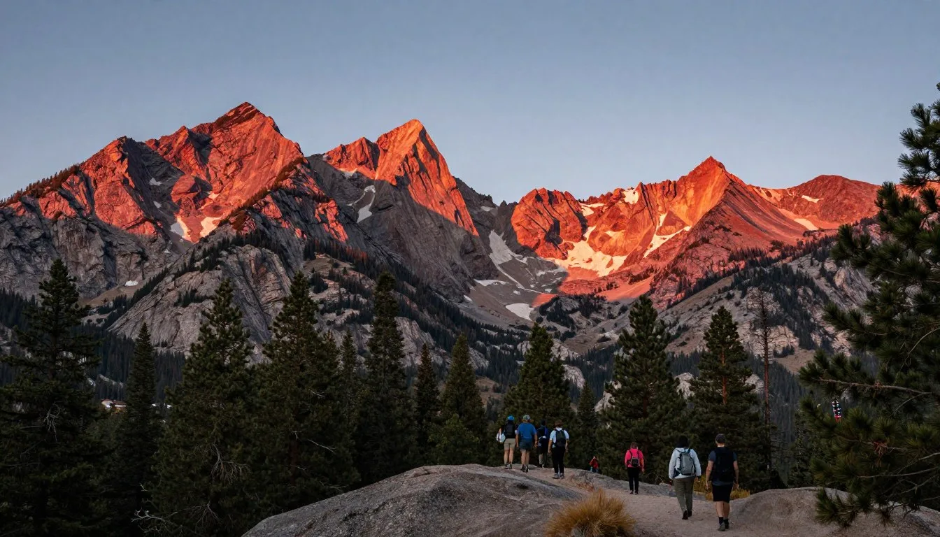 Sangre de Cristo Mountains Colorado travel guide showcasing dramatic peaks at sunset with crimson alpenglow