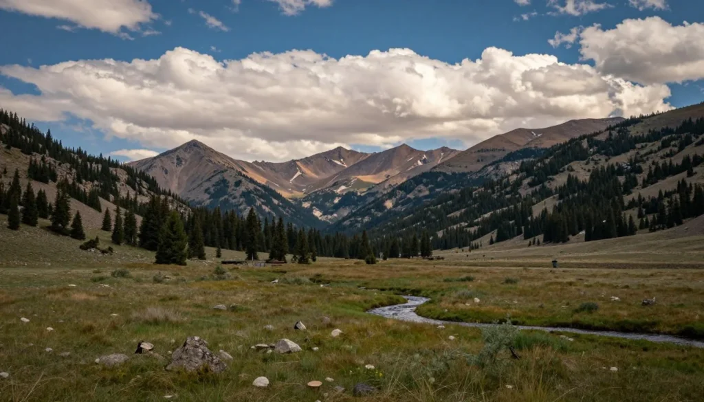 Scenic Colorado mountain landscape near Spinney Mountain area Scenic Colorado mountain landscape near Spinney Mountain area