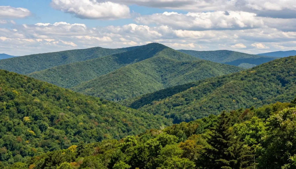 Scenic mountain landscape near Boone Lake Tennessee region
