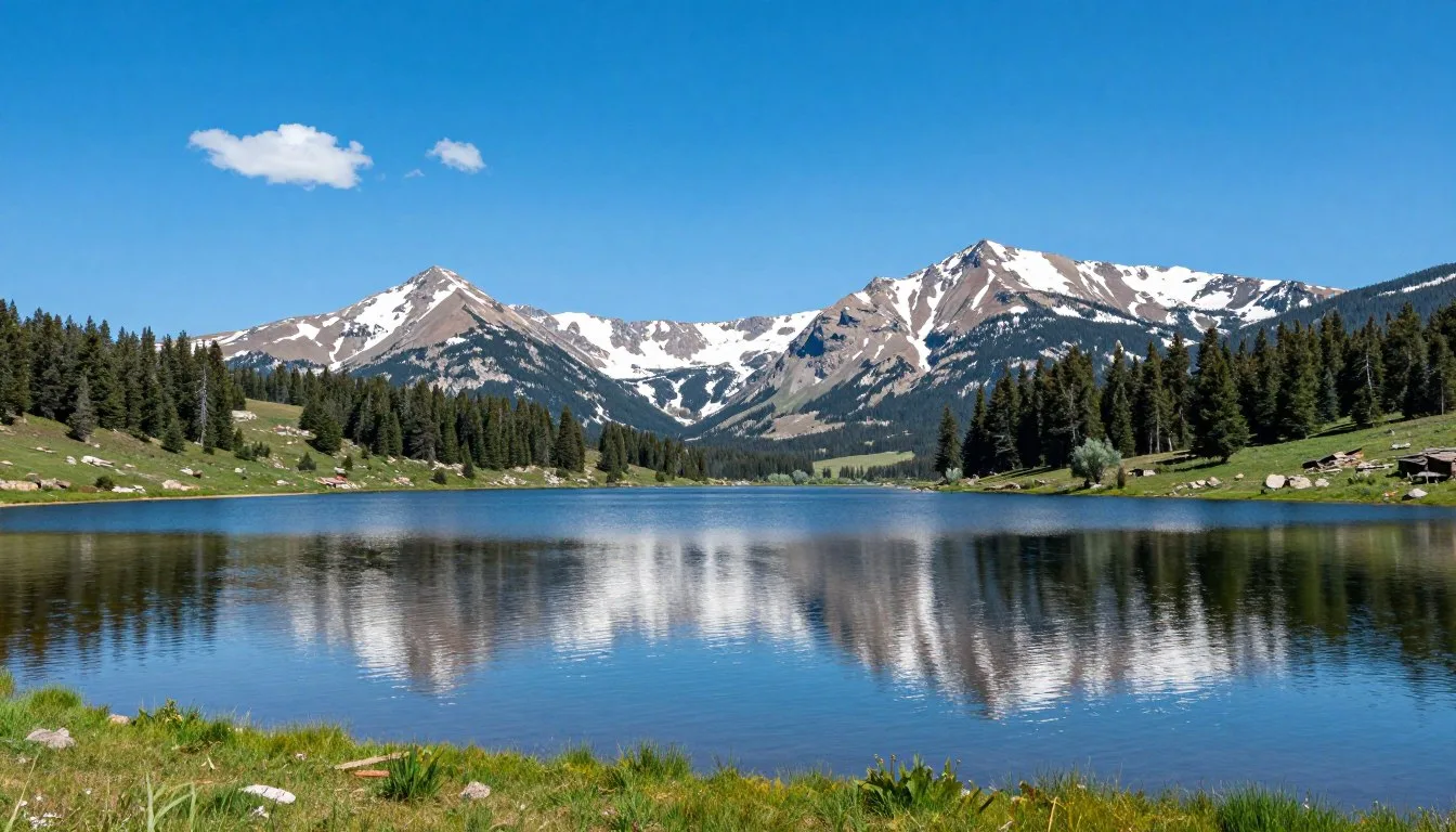 Spinney Mountain State Park Colorado showcasing pristine reservoir waters surrounded by mountain peaks