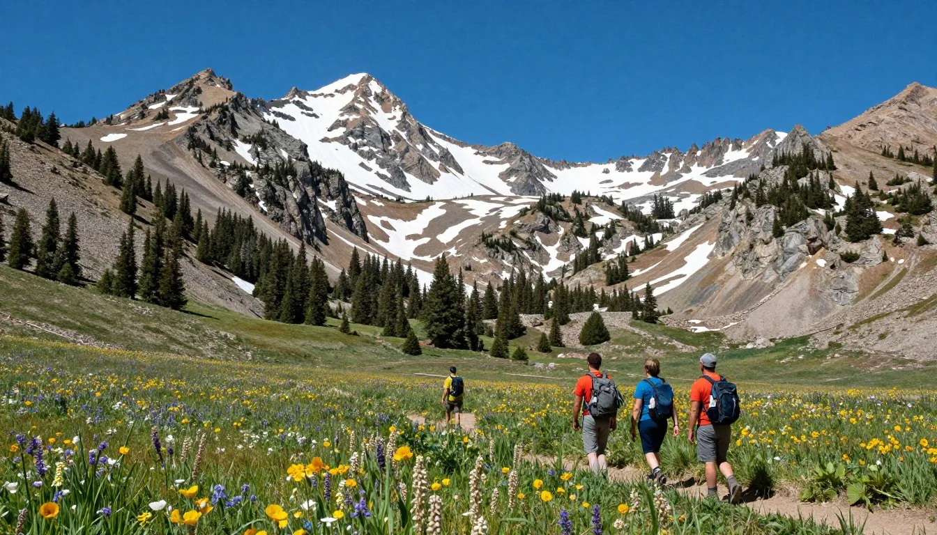 Stunning-mountain-vista-in-Humboldt-Toiyabe-National-Forest-Nevada-with-alpine-meadows-and Stunning mountain vista in Humboldt-Toiyabe National Forest Nevada with alpine meadows and granite peaks