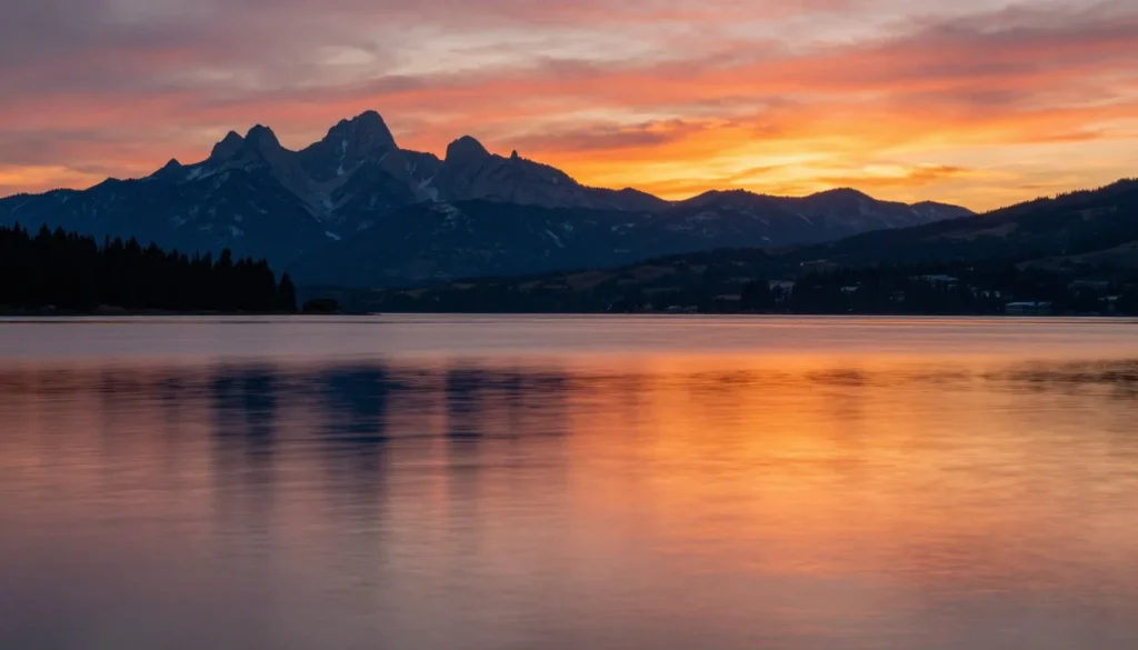 Sunset reflection at San Luis Lakes Colorado