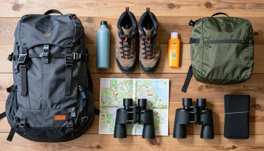 Travel essentials and camping gear for Flaming Gorge trip