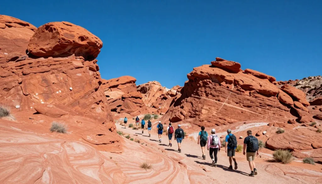 Valley of Fire State Park with vibrant red rock formations