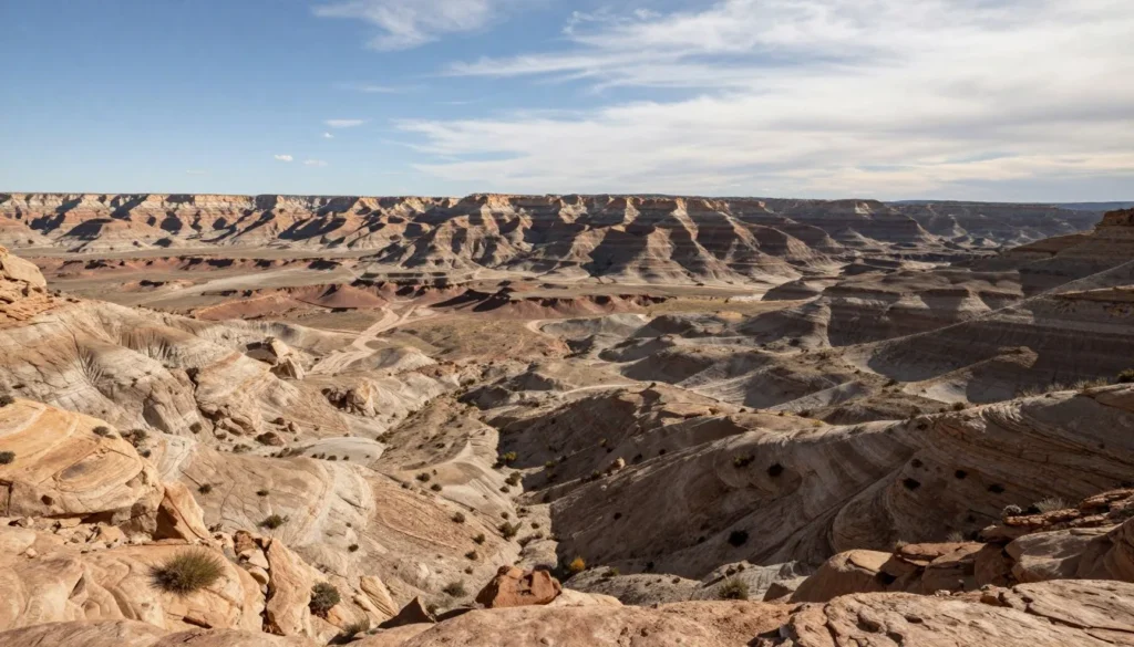 Vast desert landscape of Kaiparowits Plateau in Grand Staircase–Escalante Vast desert landscape of Kaiparowits Plateau in Grand Staircase–Escalante