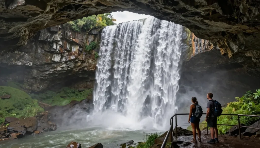 Virgin Falls unique waterfall formation in Centennial Wilderness