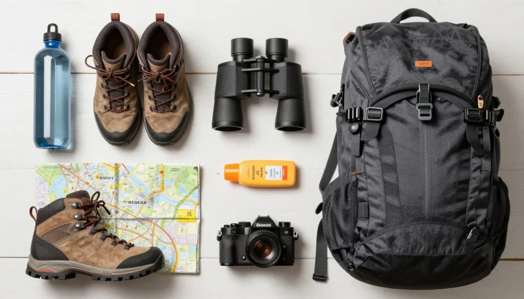 Well-prepared outdoor gear for Big Hill Pond State Park visit