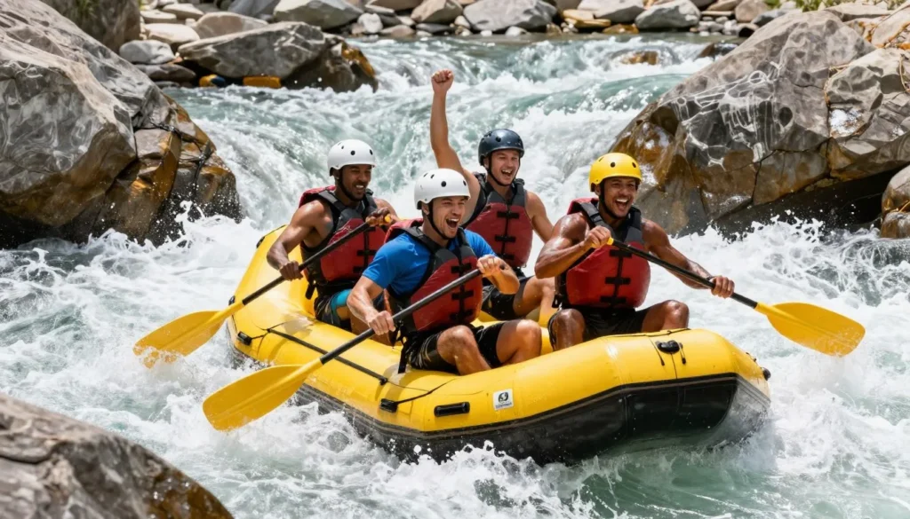 Whitewater rafting adventure on Arkansas River through Royal Gorge Whitewater rafting adventure on Arkansas River through Royal Gorge