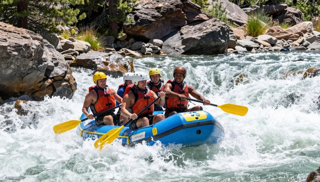 Whitewater rafting adventure on Poudre River Colorado rapids