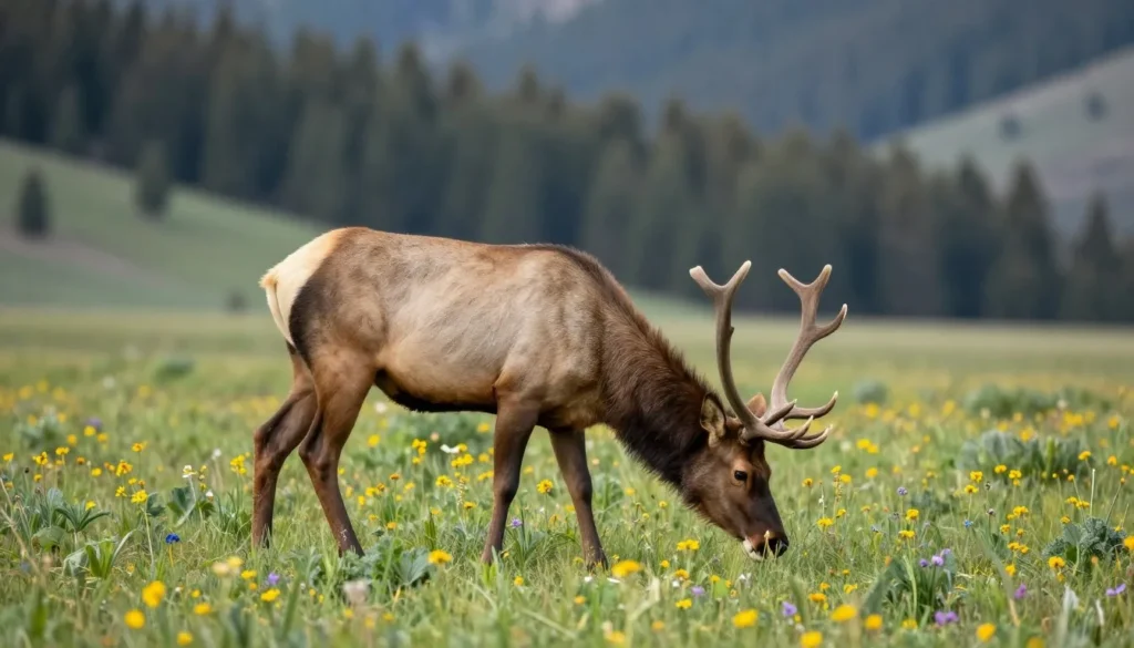 Wildlife in Medicine Bow Mountains natural habitat