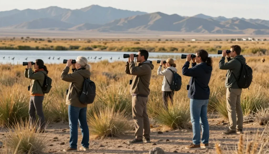 Wildlife viewing at Pahranagat National Wildlife Refuge wetlands Wildlife viewing at Pahranagat National Wildlife Refuge wetlands