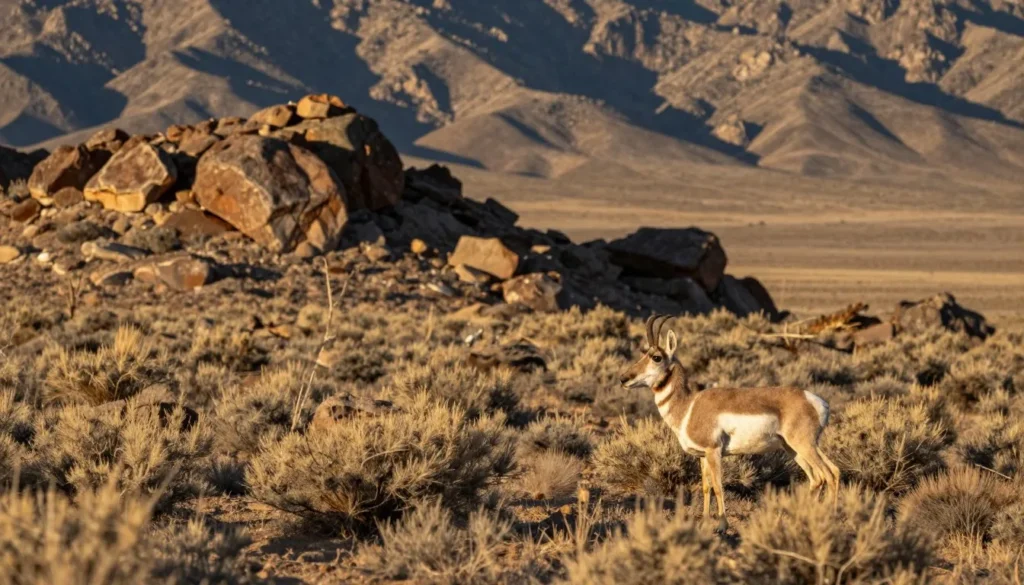 Wildlife viewing in Railroad Valley Desert Nevada