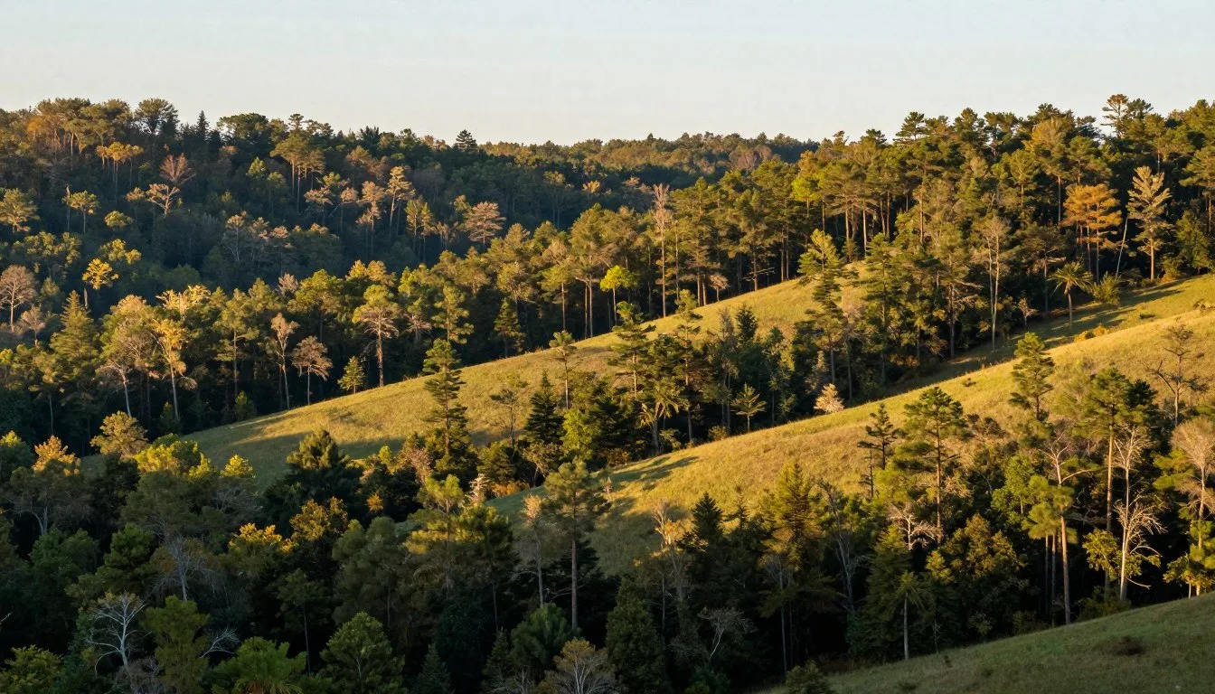 Winn Parish Uplands Louisiana scenic forest landscape with rolling hills