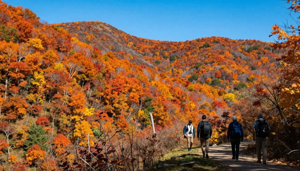 Autumn colors transforming Elk Knob State Park forests into vibrant display Autumn colors transforming Elk Knob State Park forests into vibrant display