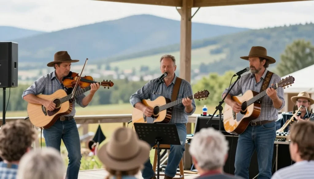 Bluegrass musicians performing traditional mountain music Tennessee Bluegrass musicians performing traditional mountain music Tennessee