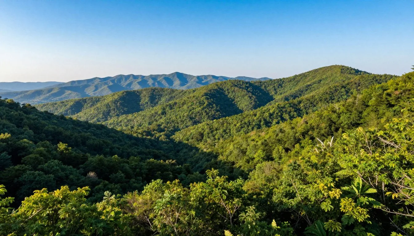 Brushy-Mountains-North-Carolina-scenic-mountain-range-vista Brushy Mountains North Carolina scenic mountain range vista