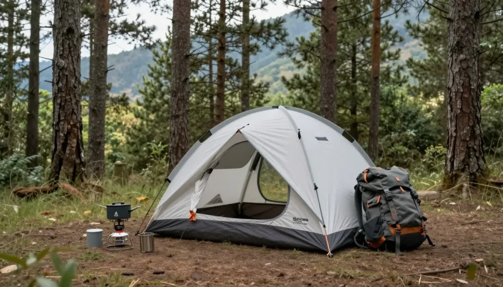 Budget camping setup at Staunton State Park Budget camping setup at Staunton State Park
